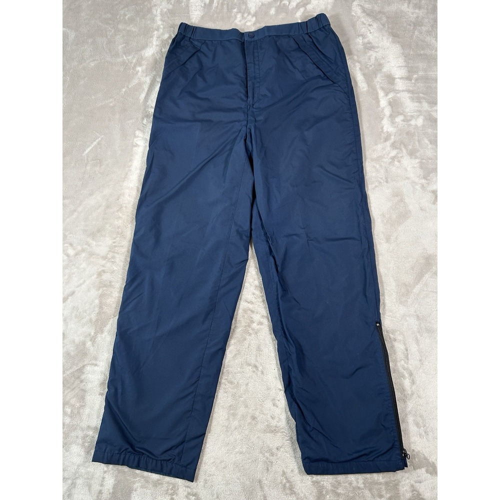 Eddie Bauer Gore-Tex Pants Men's Large Tall Navy Blue Waterproof Hiking Vintage
